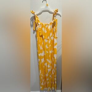 Diane Von Furstenberg Yellow and White Dress